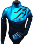 Teal & Black with Rhinestones